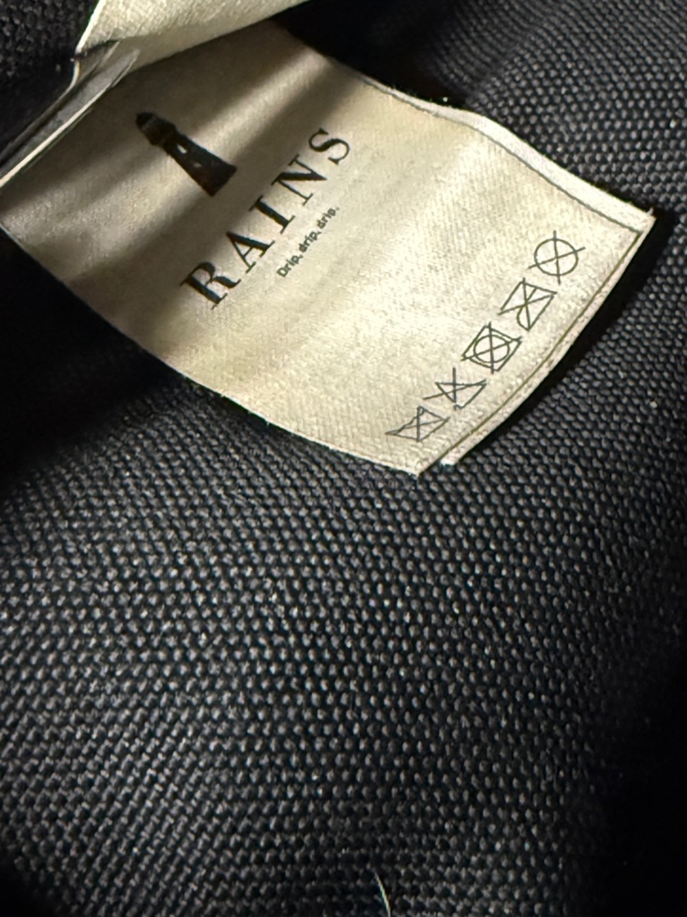 Rains Black Waterproof Backpack Mini - Picture 8 of 12